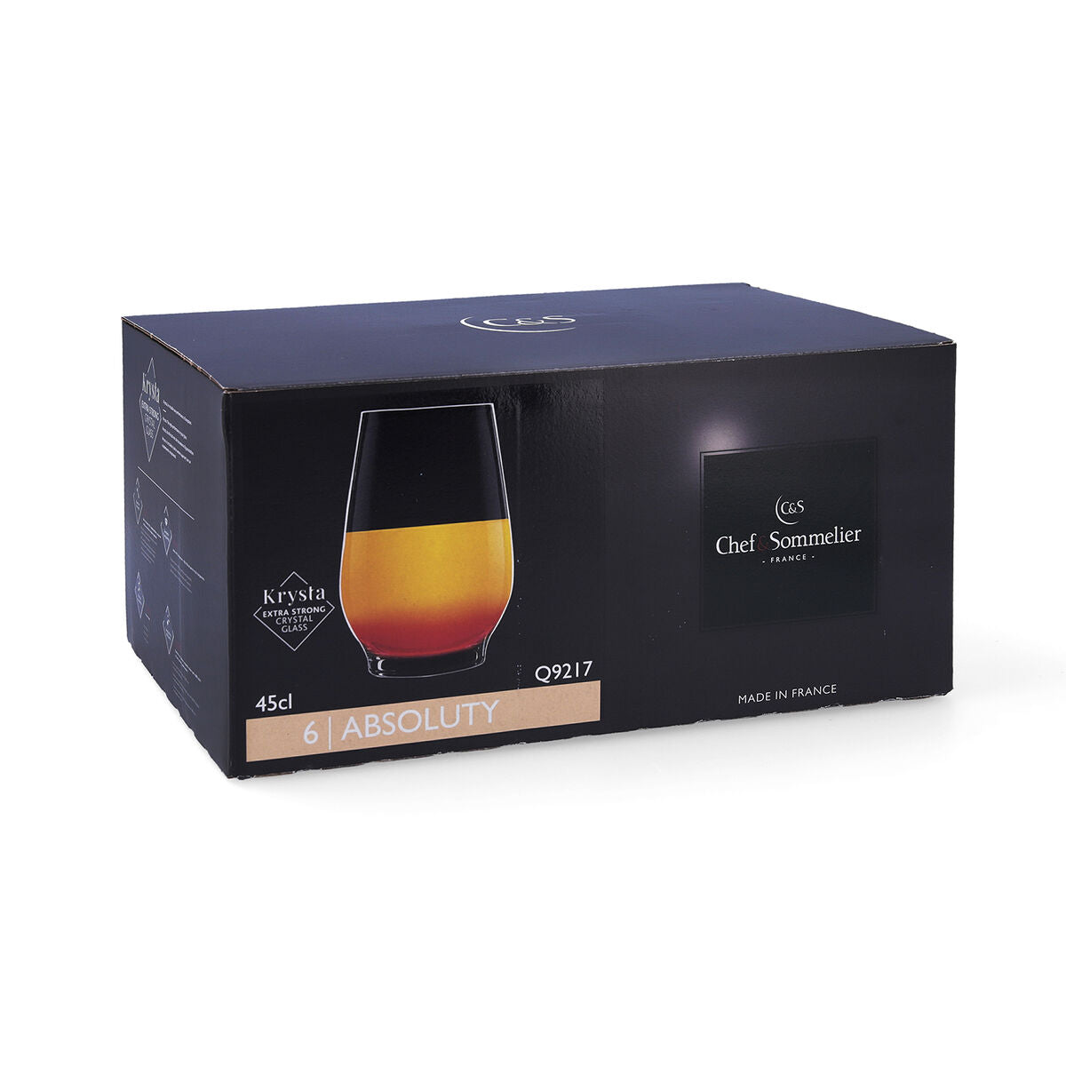Lasisetti 450 ml 6 osaa, tyylikkäät läpinäkyvät juomalasit kotiin & juhliin