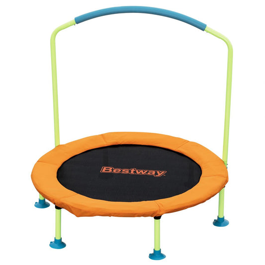 Lasten trampoliini 91 x 96 cm, turvakahvalla, puutarhaan, moniväri +3 v Bestway