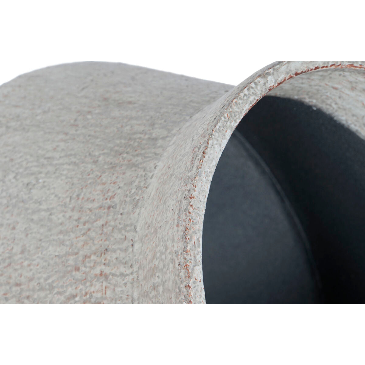 Lattiomaljakko 62 cm, 40x40x62 cm vaalea kivitextuuri metallijalustalla sisustus