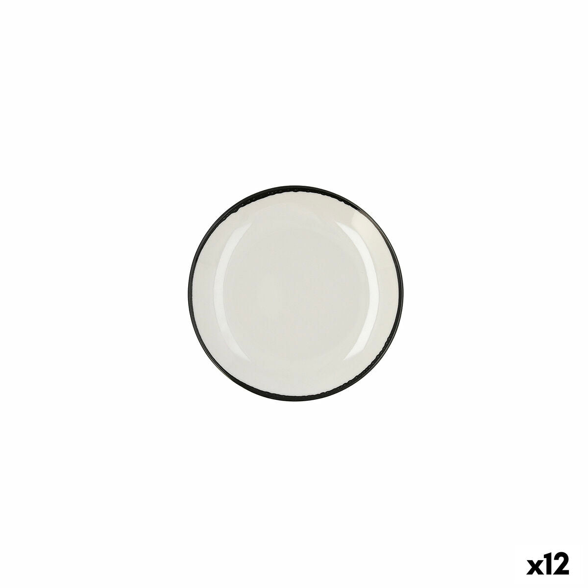 Lautanen 18 cm litteä, keraaminen valkoinen, 12 kpl, ruokailuun & tarjoiluun