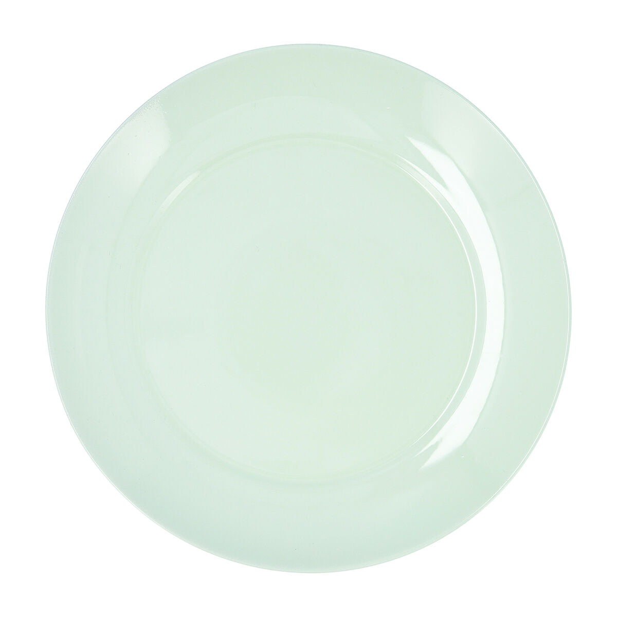 Lautanen Ø 25 cm litteä lasi vihreä, pinottava 24 kpl, tarjoiluun