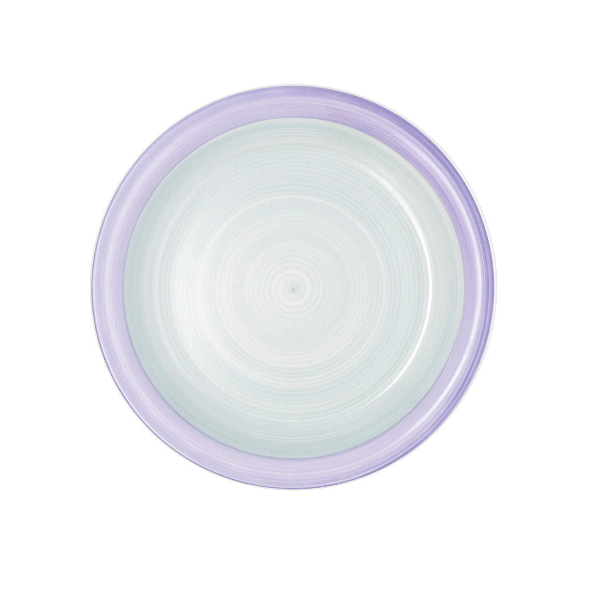 Lautanen 27 cm keramiikka, litteä - Kaleido vihreä & purppura, 12 kpl sarja