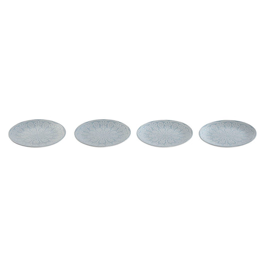 Lautassetti keramiikka 19,5 cm mandala arab, sininen, tarjoilulautaset ruokailuun