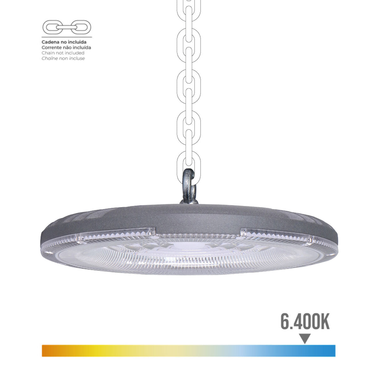 LED high bay -valaisin 100 W 10000 lm IP65, 6500 K, ripustettava