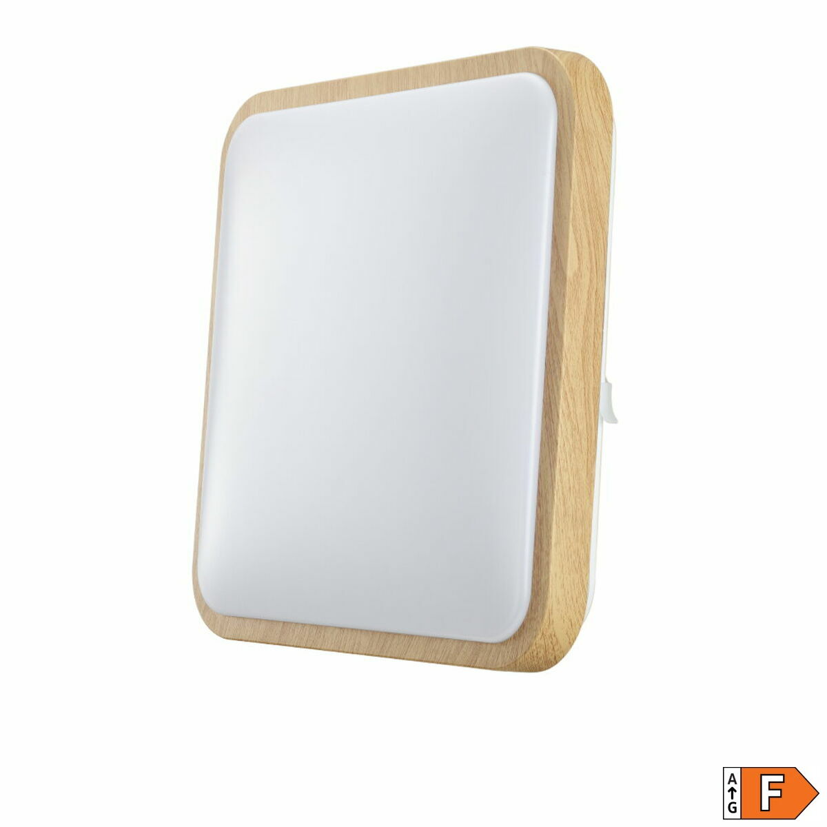 LED-kattovalaisin neliö 18 W 1820 lm 4000 K, pinta-asennus, puuviimeistely