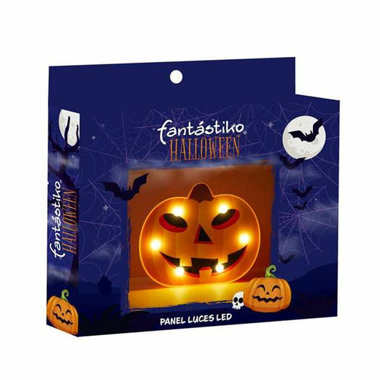 LED-kurpitsa 19,5 x 16 cm, valollinen Halloween-koriste paristoilla, 2 x AA