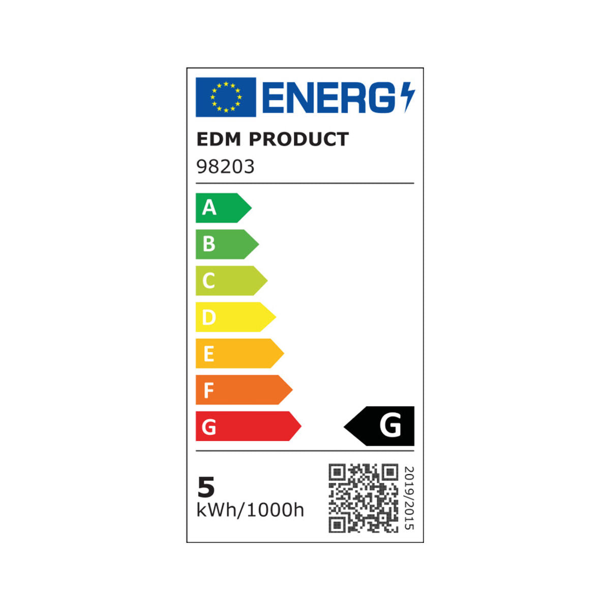 LED-polttimo E27 400 lm 6400 K kylmävalkoinen 3 kpl, Ø4,5×8 cm, 5W/35W/50W