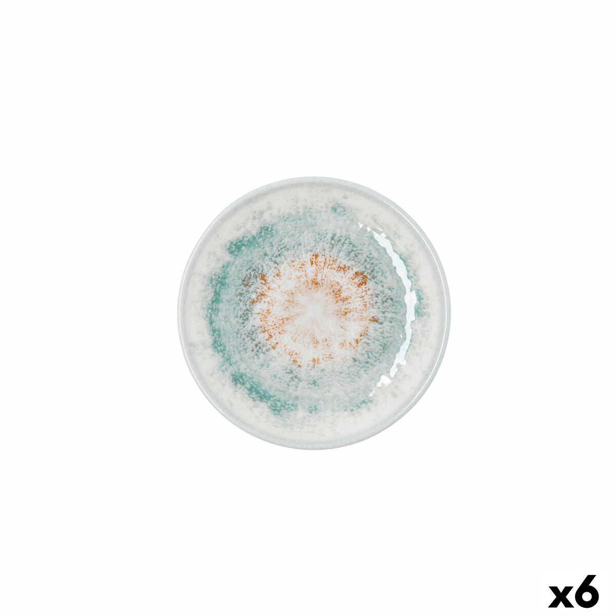 Leipälautanen Ø 15 cm keramiikka, 6 kpl, valkoinen, pinottava, mikroaaltovalmis