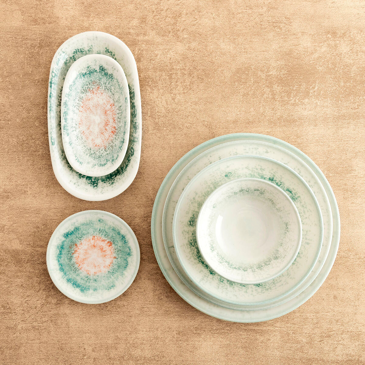 Leipälautanen Ø 15 cm keramiikka, 6 kpl, valkoinen, pinottava, mikroaaltovalmis