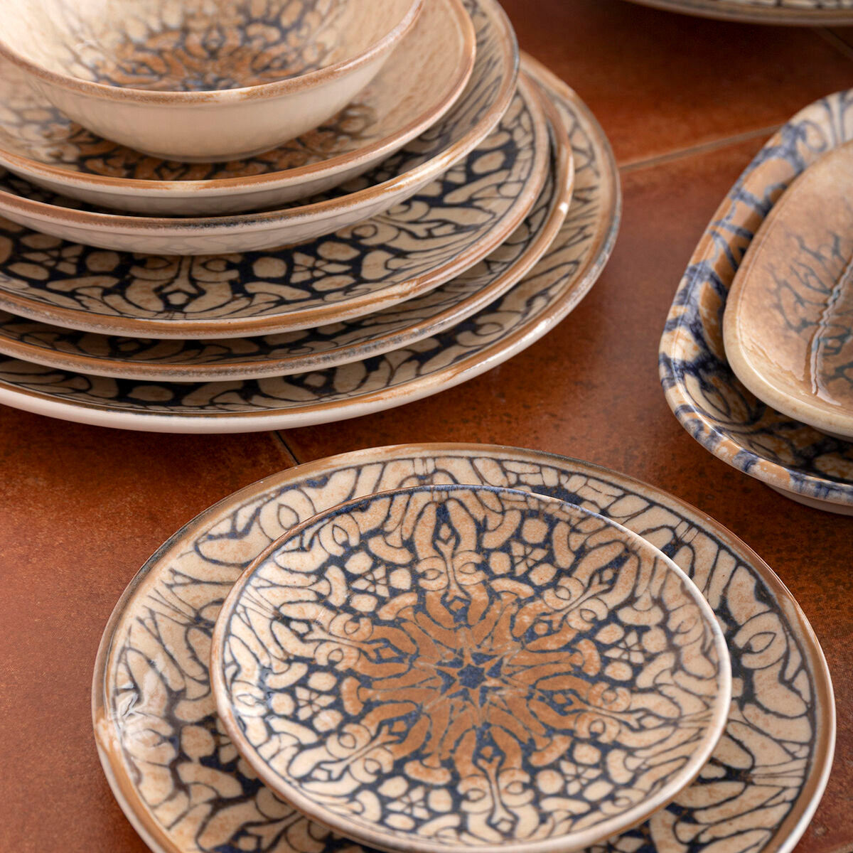 Leipälautanen, pikkulautanen keramiikka Ø 15 cm, ruskea Hydrozero, 6 kpl