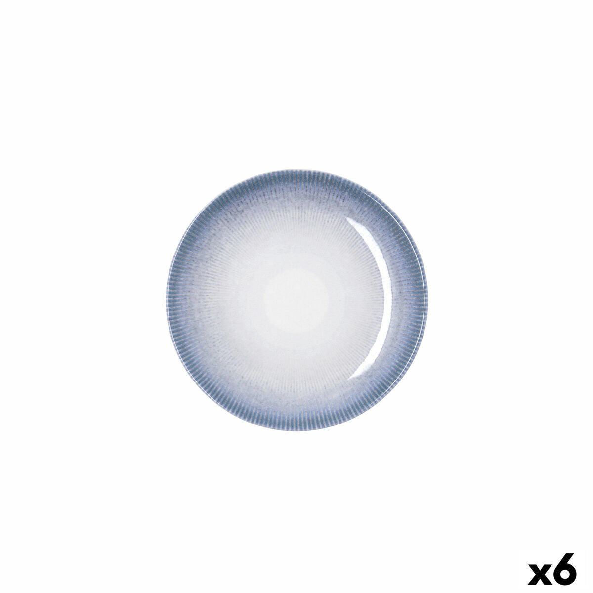 Leipälautanen Ø15 cm keramiikka, valkoinen, 6 kpl - pinottava, aamiaissetti