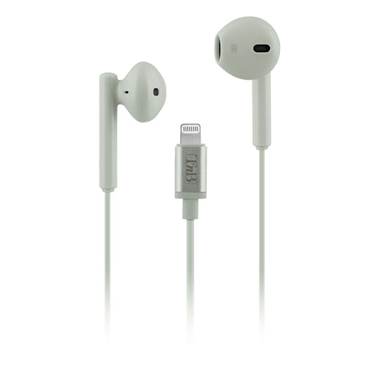 Lightning-kuulokkeet in-ear, mikrofoni, vihreät iPhonelle, kevyt USB-C-kaapeli