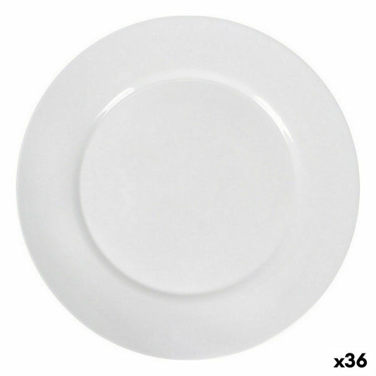 Litteä lautanen 26,8 cm, 36 kpl - valkoinen, juhliin & kotiin, ruokailuun