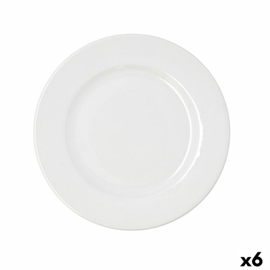 Litteä lautanen 27 cm, pinottava keramiikkalautanen, 6 kpl, astianpesukone
