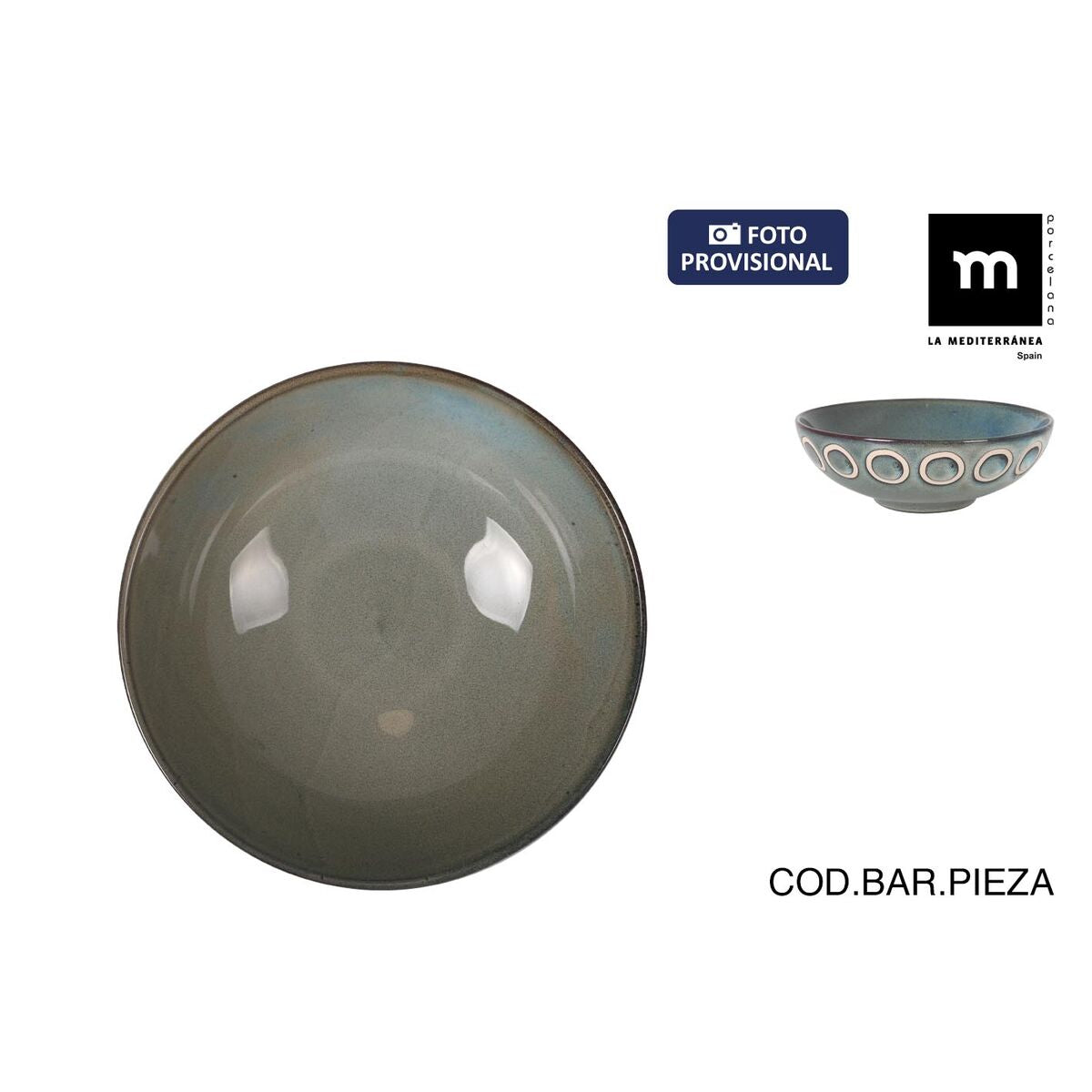 Litteät lautaset 24 kpl harmaa, 24-osainen lautassetti ruokailuun - Almudena