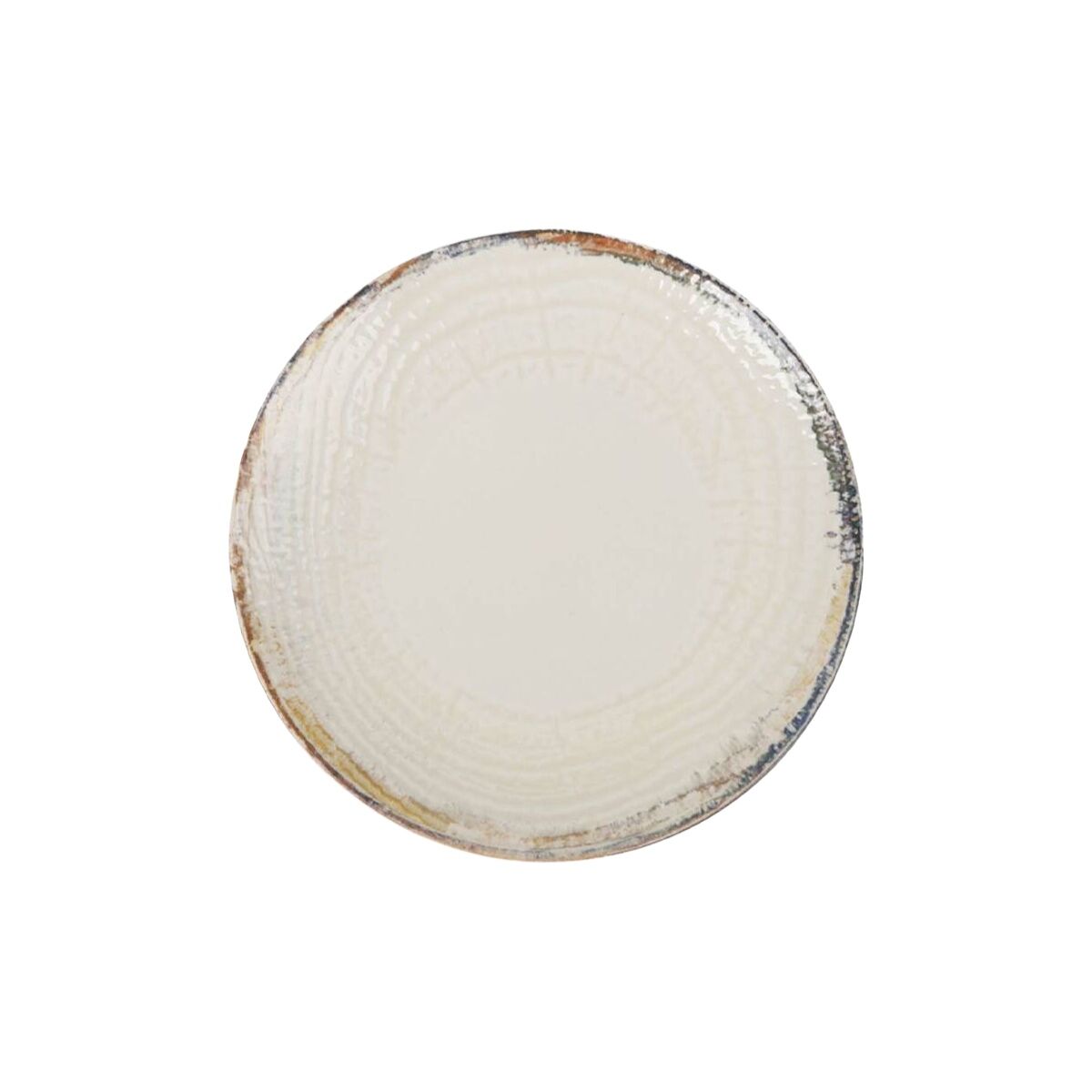 Litteät lautaset 26 cm, 6 kpl sarja - valkoinen arki-illallislautanen