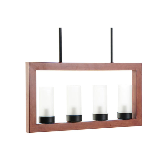 Kattovalaisin loft-tyyliin, ruskea alumiini & kristalli, ruokailutilaan 52×6×26 cm