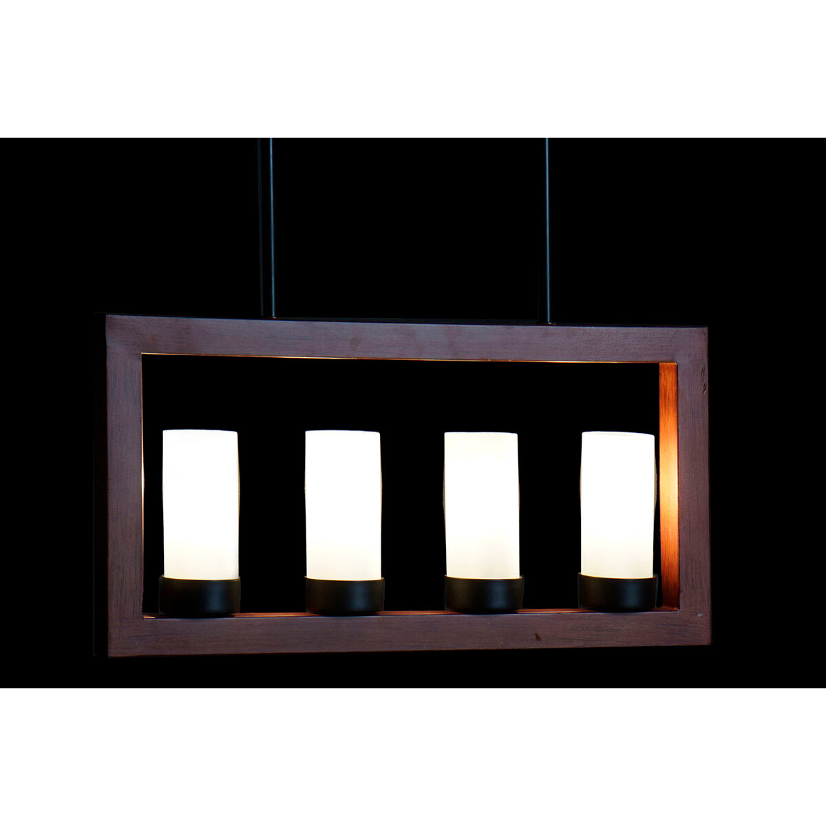 Kattovalaisin loft-tyyliin, ruskea alumiini & kristalli, ruokailutilaan 52×6×26 cm