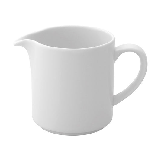 Maitokannu 150 ml, astianpesukoneenkestävä, keraaminen valkoinen, tarjoiluun