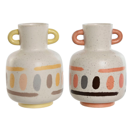 Maljakko 2 kpl, monivärinen dolomiitti 16 x 16 x 22 cm, sisustukseen & lahjaksi