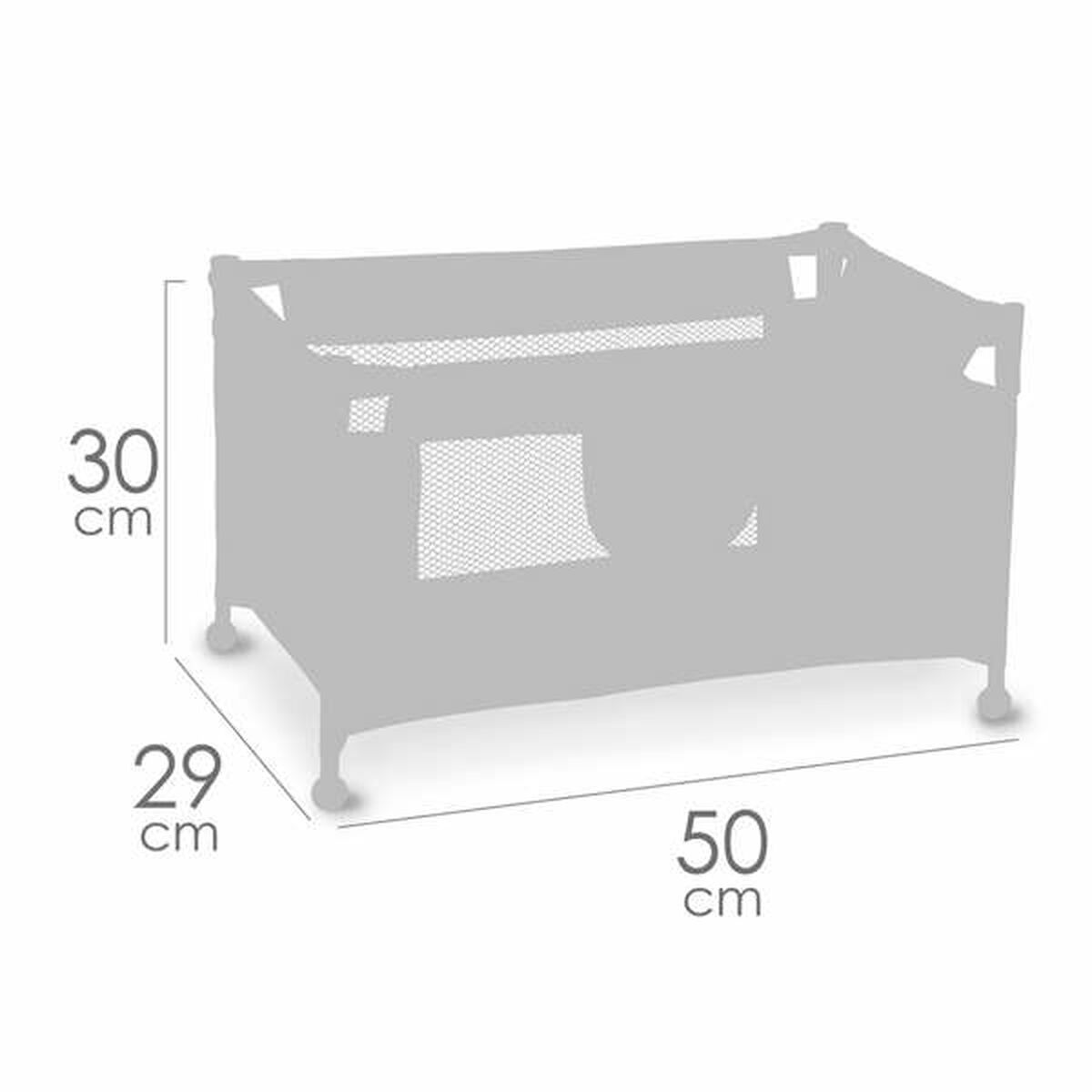 Matkavuode nukeille 46 cm, 50 x 29 x 30 cm sininen