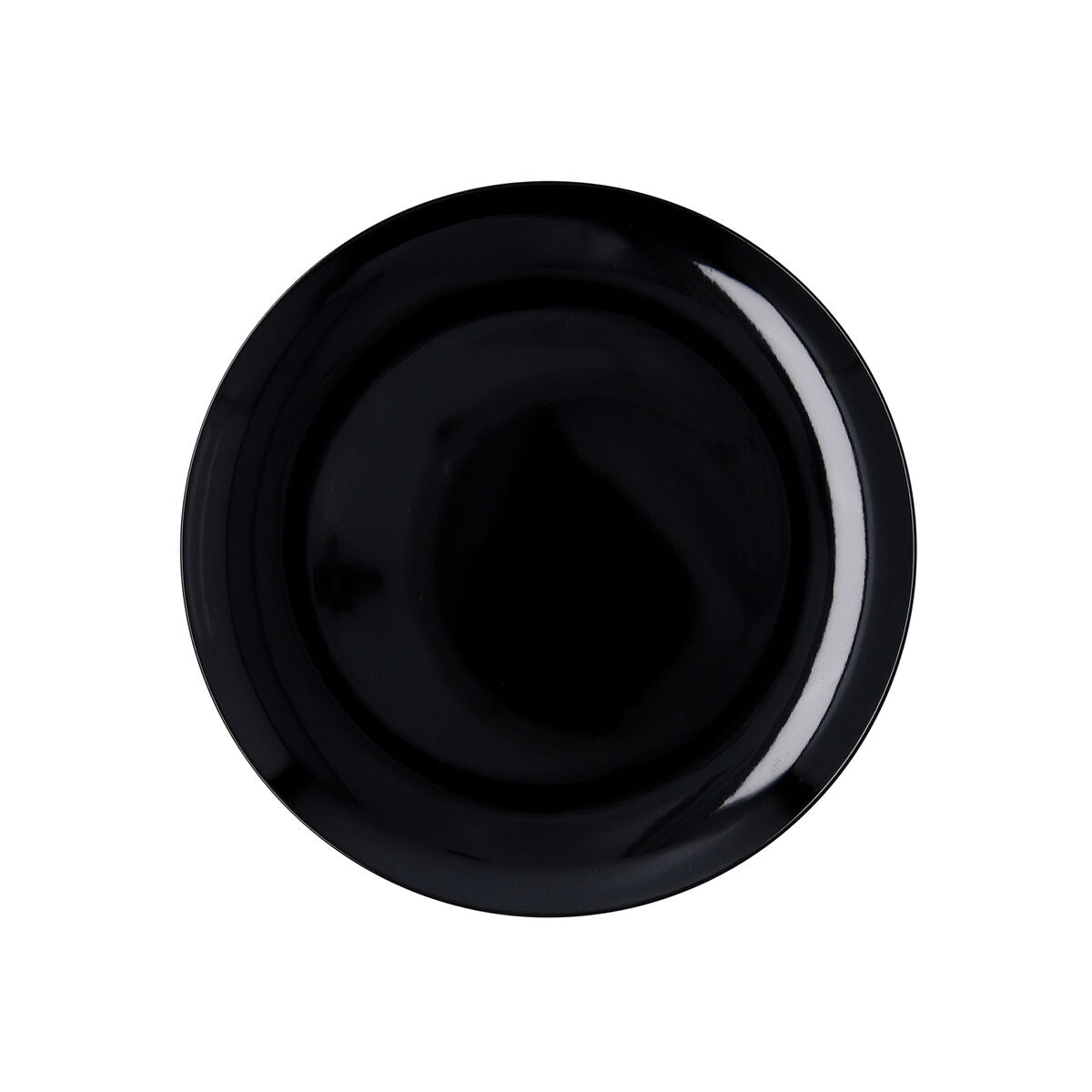 Melamiinilautanen Ø25 cm musta, 24 kpl, litteä ruokailulautanen tarjoiluun