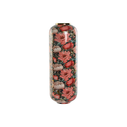 Maljakko metallinen kukkakuosi pinkki, korkea sisustukseen 25 x 25 x 69,3 cm