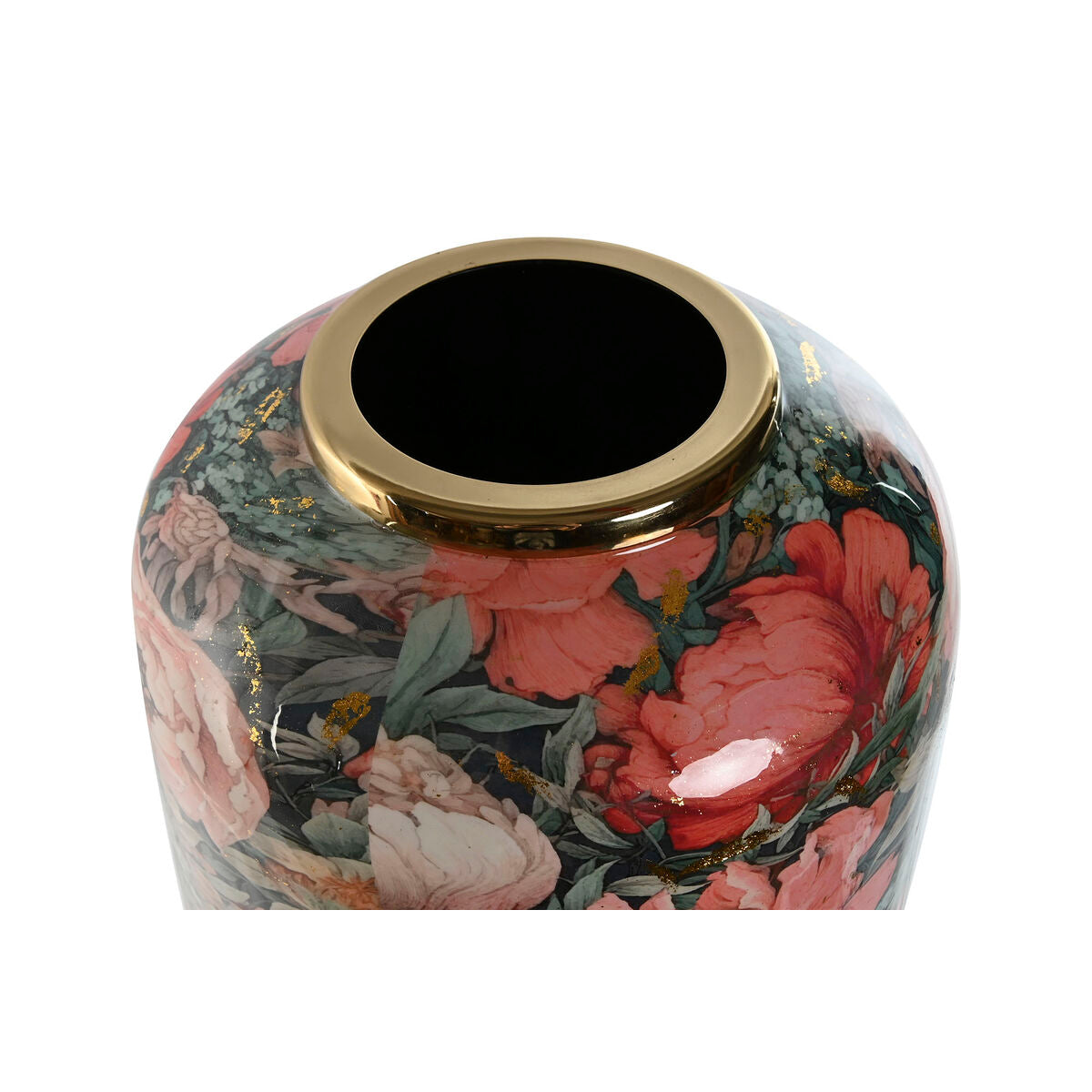 Maljakko metallinen kukkakuosi pinkki, korkea sisustukseen 25 x 25 x 69,3 cm