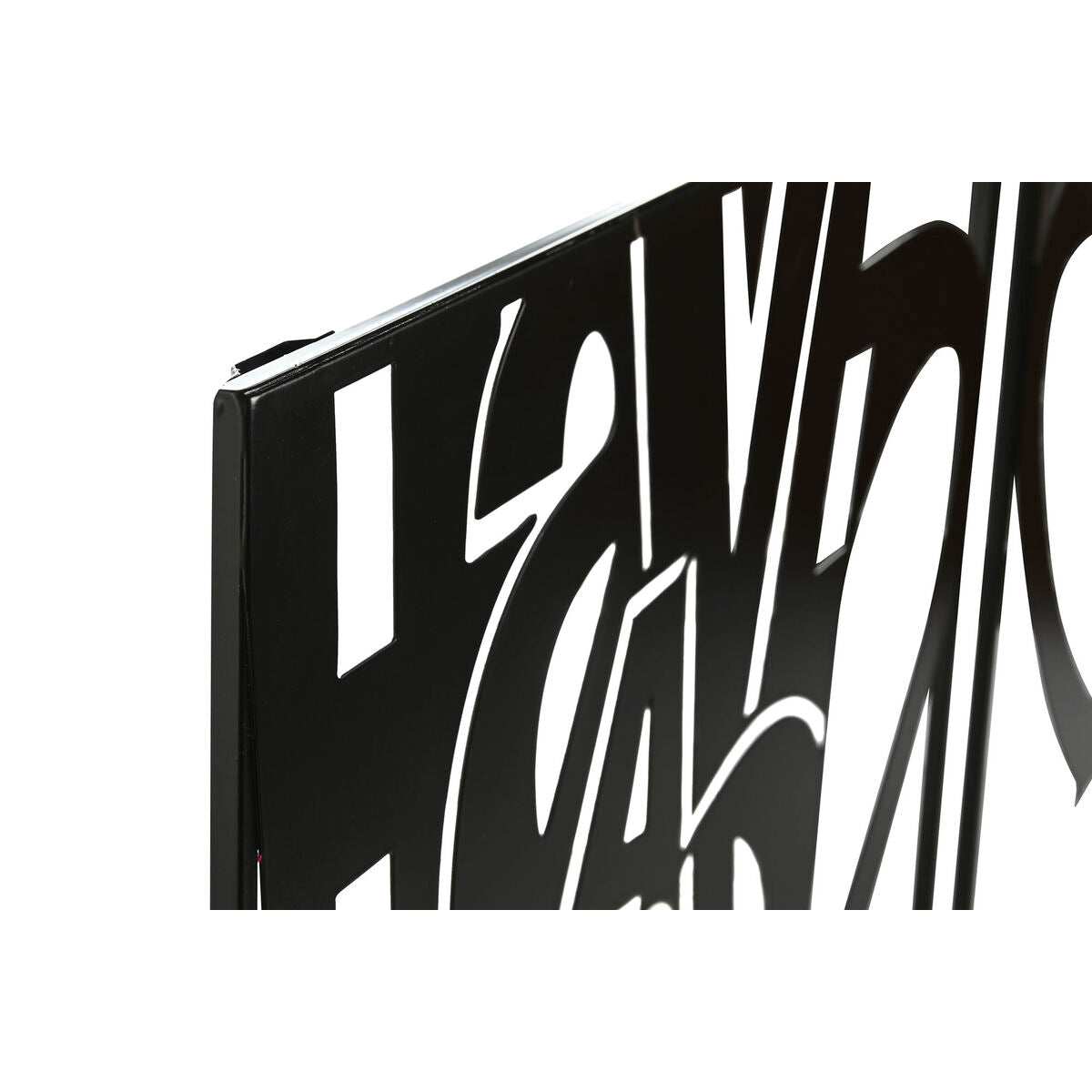 Seinäkoriste musta metallinen kahvikupit vintage 44,5 x 44,5 cm, 2 kpl keittiöön