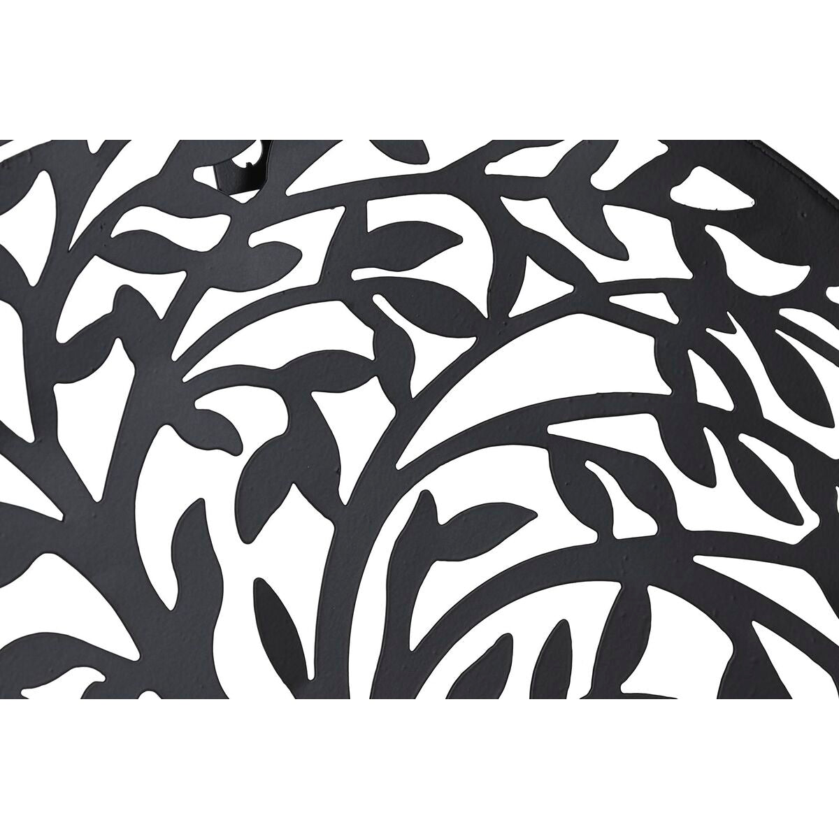 Metallinen seinäkoriste puu 40 cm, 2 kpl, perinteinen, valkoinen & musta
