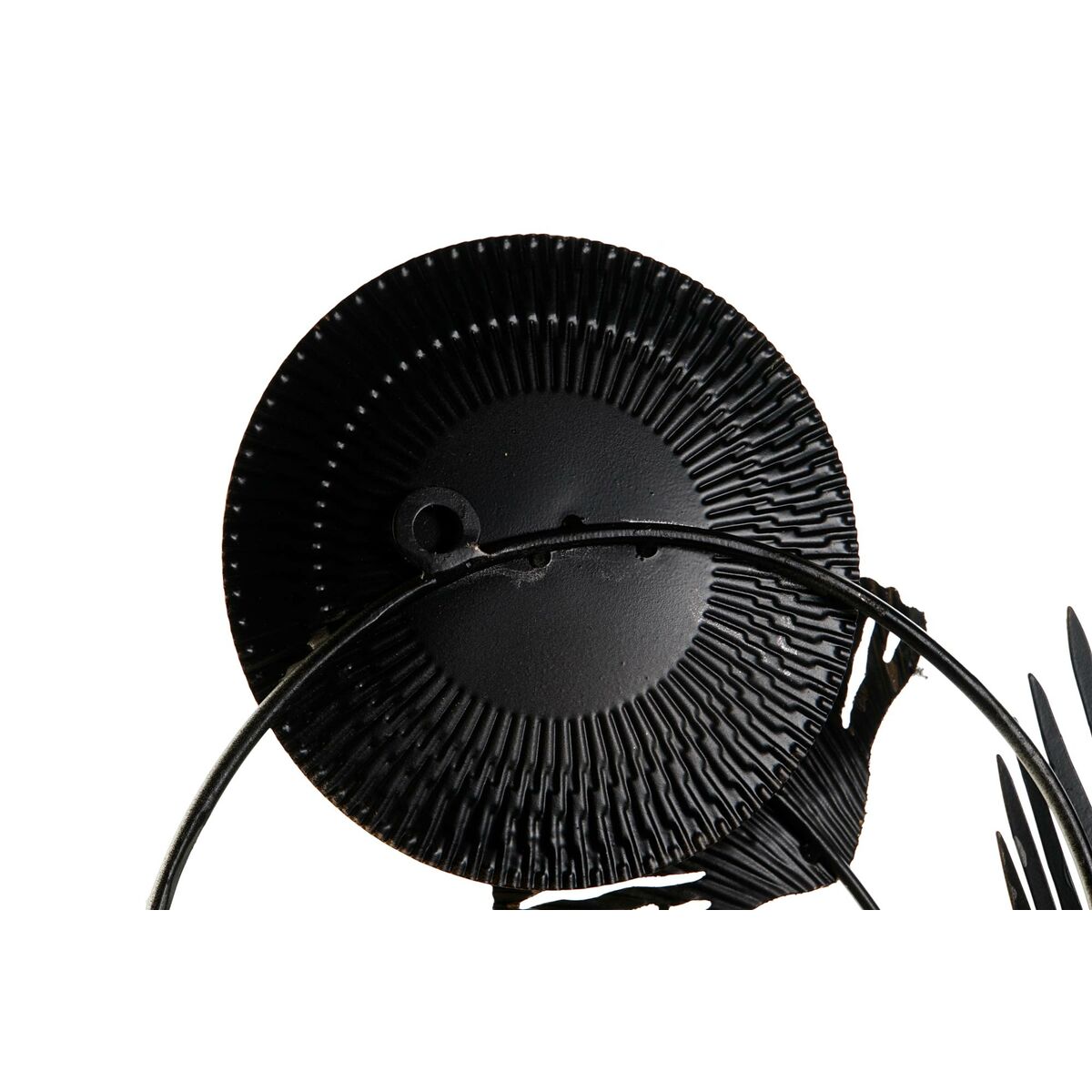 Metallinen seinätaide 90 x 49 cm, moderni harmaa kullattu kupari ympyrät