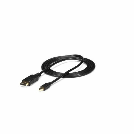 Mini DisplayPort – DisplayPort kaapeli 1,8 m, HDCP, kullatut liittimet, musta