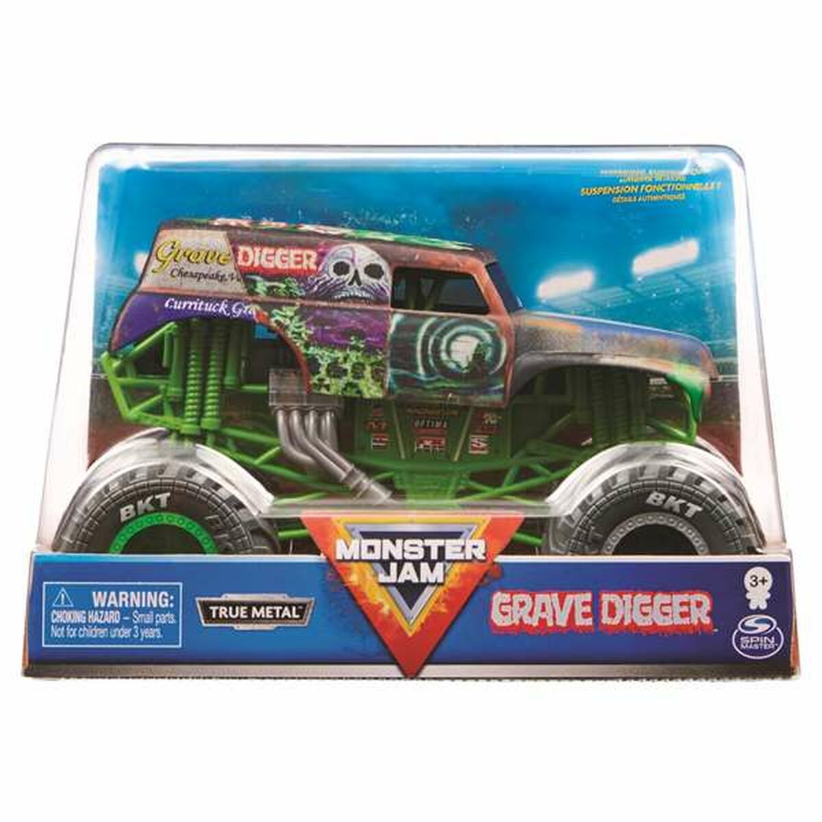 Monster Jam leluauto 1:24, lelumonstertruck 14,9×21,3×13,7 cm, monivärinen