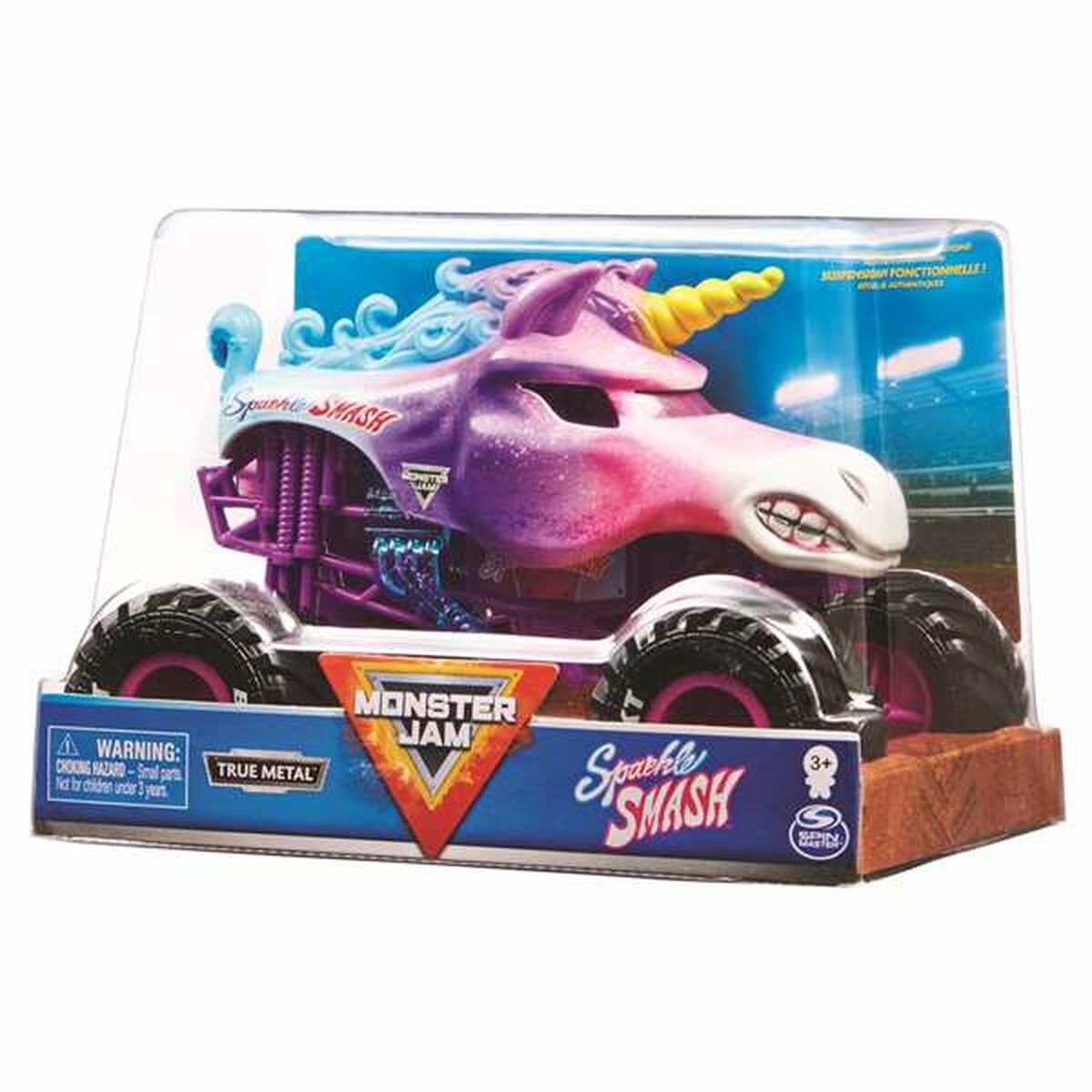 Monster Jam leluauto 1:24, lelumonstertruck 14,9×21,3×13,7 cm, monivärinen