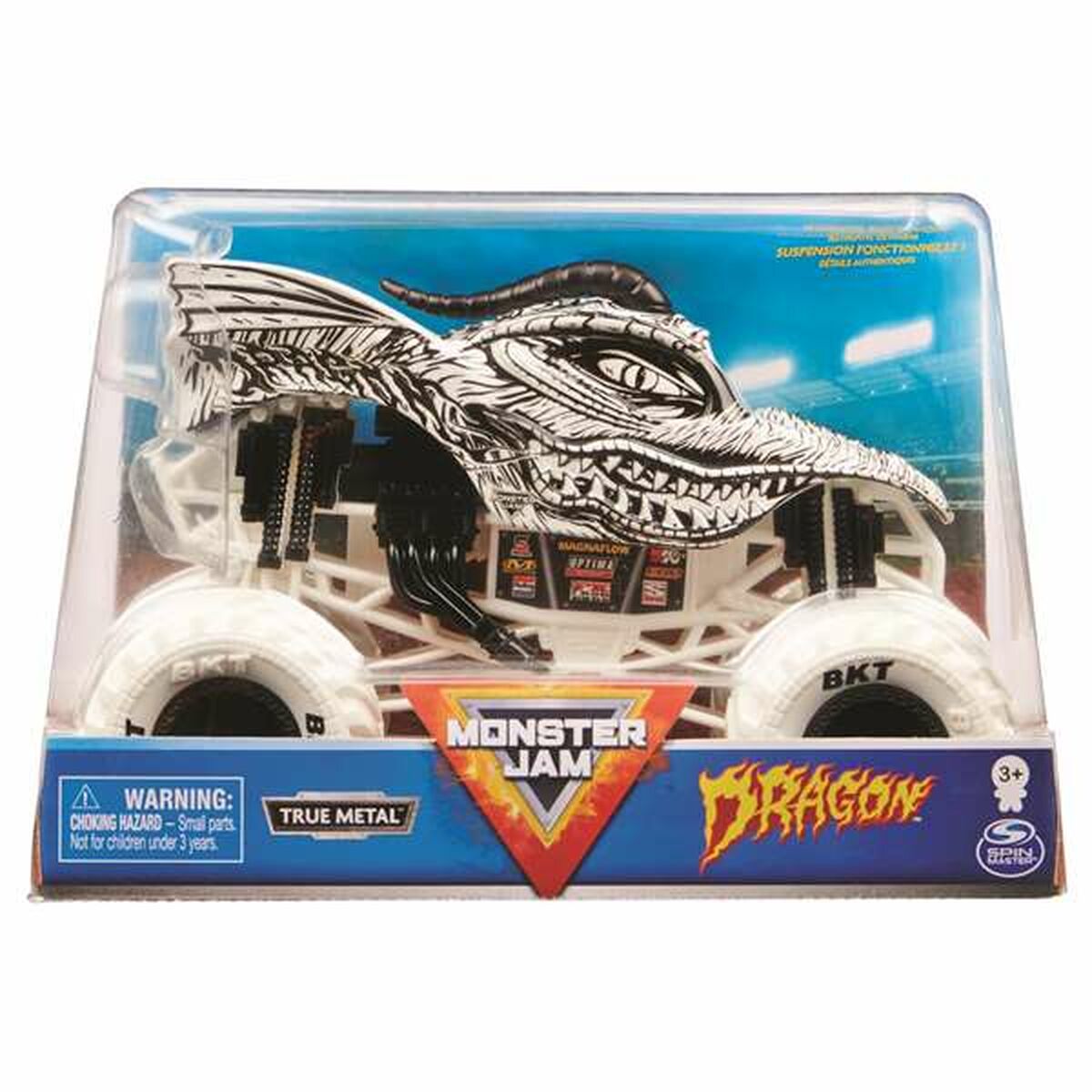 Monster Jam leluauto 1:24, lelumonstertruck 14,9×21,3×13,7 cm, monivärinen