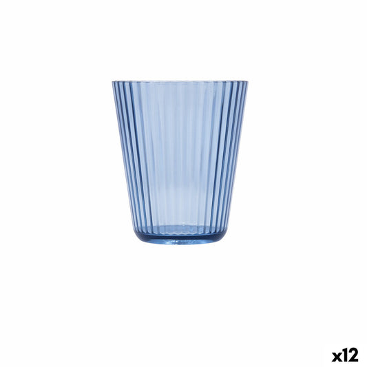Muovilasi 300 ml astianpesukoneen kestävä, jääkaappiin sopiva, sininen, 12 kpl