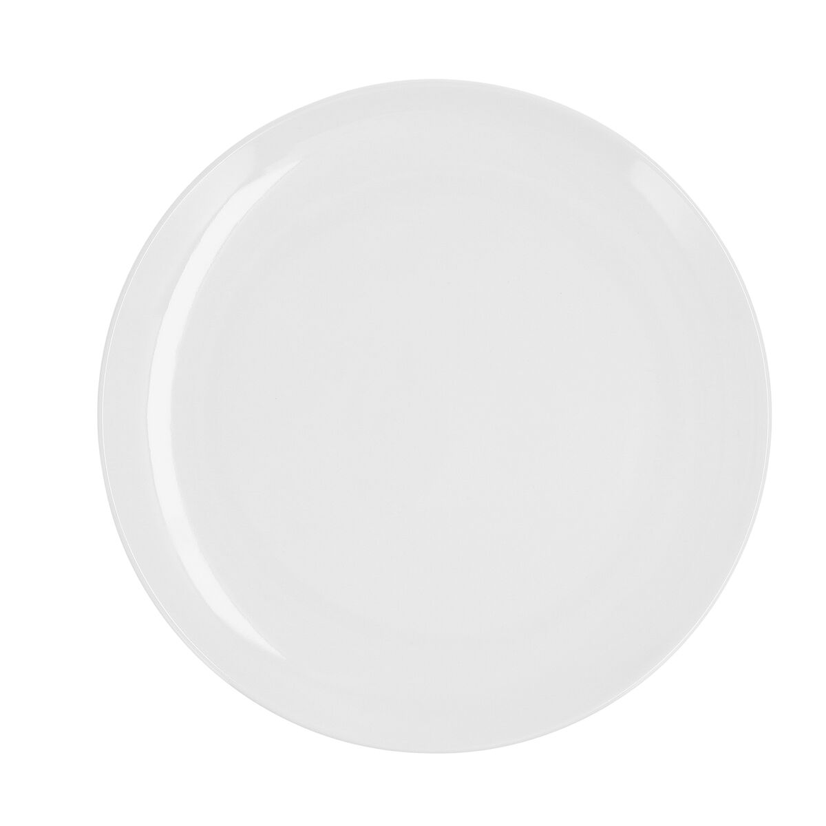 Muovilautanen 25 cm valkoinen, litteä, tiskikoneeseen sopiva, ei mikroon 24 kpl