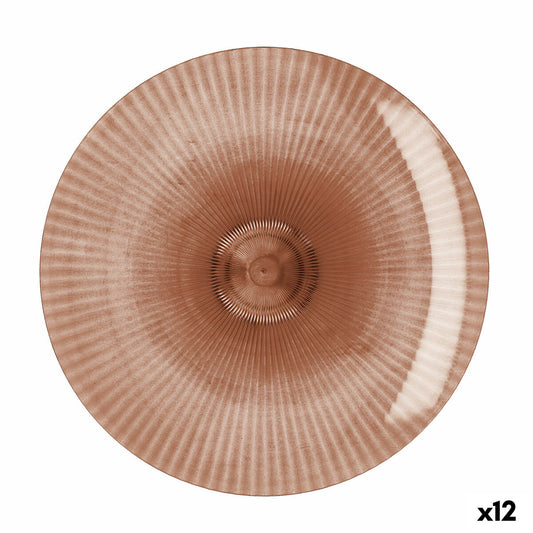 Muovilautanen 26 cm, uudelleenkäytettävä koralli - 12 kpl, juhliin, tarjoiluun