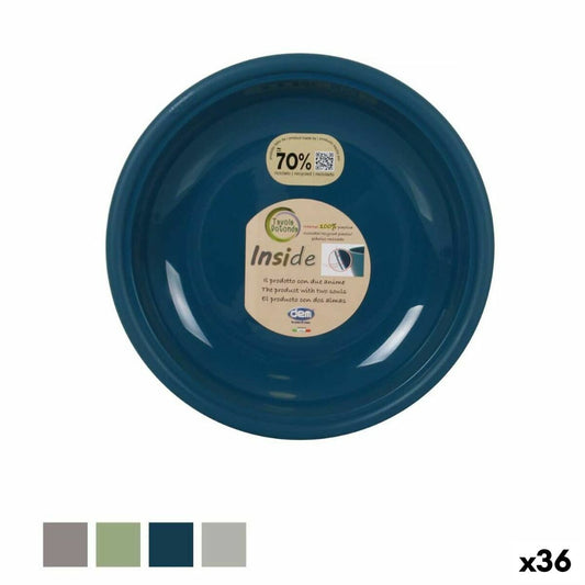 Muovinen lautanen 25 cm, litteä Ø25 x 2 cm, 36 kpl, satunnaiset kuosit, keittiöön