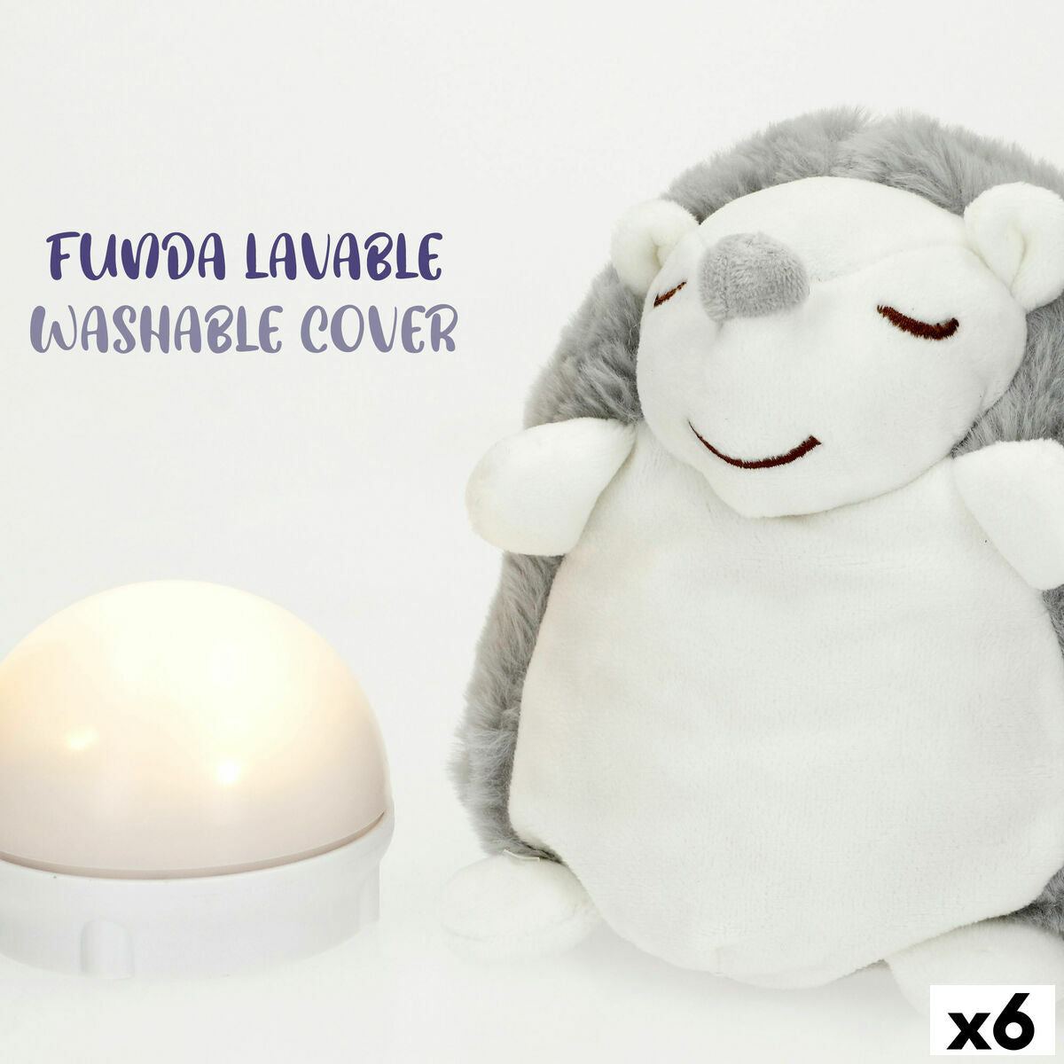 Musiikkipehmolelu 16 x 14 x 14 cm, 6 kpl, muovinen mekanismi, lapsille