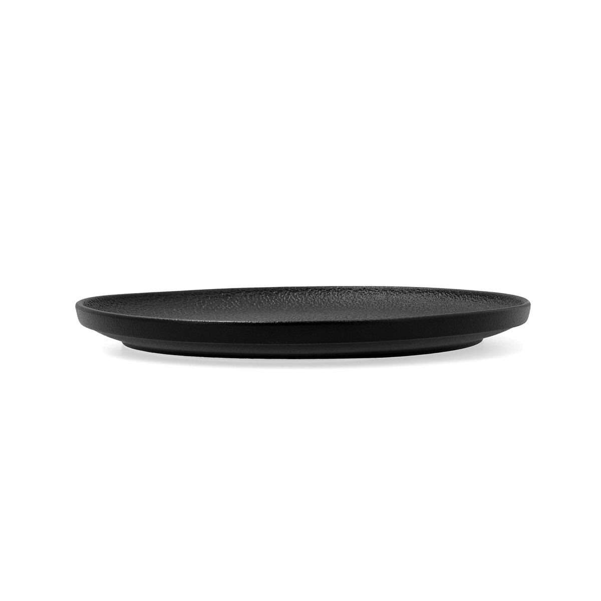 Musta lautanen 26,5 cm litteä keraaminen, astianpesu & mikroaaltokelpoinen 6 kpl
