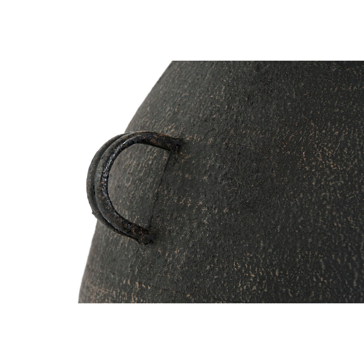 Musta metallimaljakko 57 cm, korkea koristeellinen maljakko sisustukseen