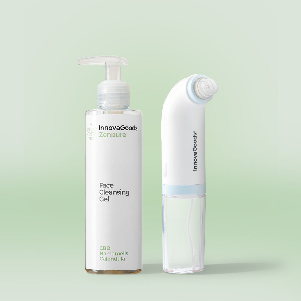 Mustapäiden poistaja ladattava, CBD puhdistusgeeli 200 ml & hydrocleanser