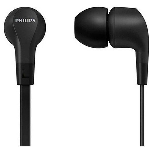 Nappikuulokkeet 3,5 mm silikonipäillä, mikrofoni, johdolliset, musta - Philips