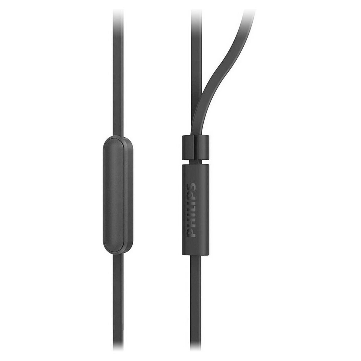 Nappikuulokkeet 3,5 mm silikonipäillä, mikrofoni, johdolliset, musta - Philips