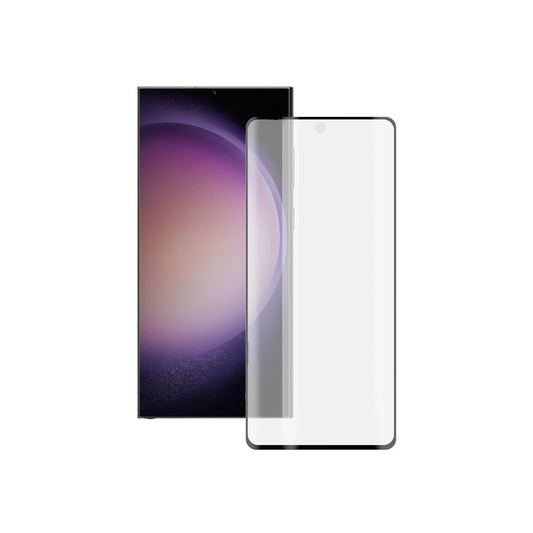 Näytönsuoja Samsung Galaxy S23 Ultra 5G, karkaistu lasi 9H, musta reuna