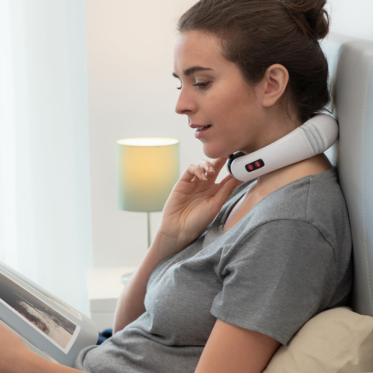 Niskahierontalaite elektromagneettinen – selälle & hartioille, 16 tasoa, 6 asetusta