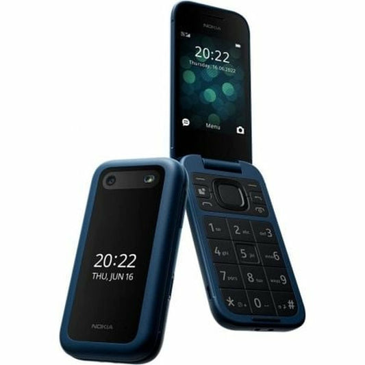 Nokia 2660 Flip 2,8" sininen peruspuhelin 4G LTE, Dual SIM, akku 1450 mAh