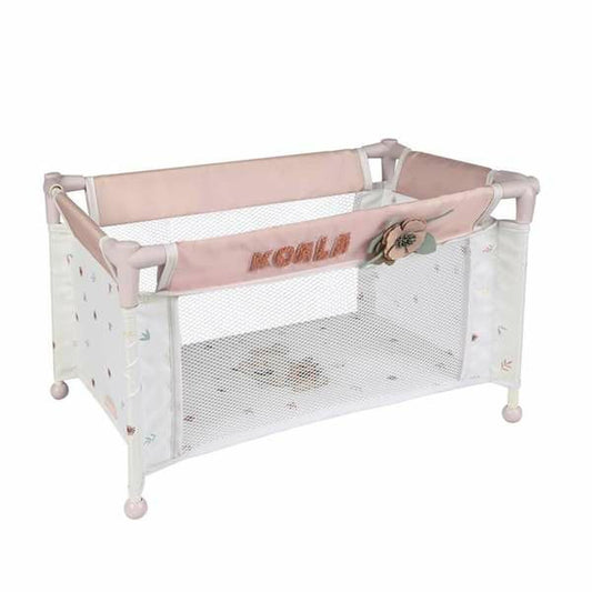 Nuken matkavuode 50 x 29 x 30 cm, pinkki - nukelle 46 cm, lapsille 3+ vuotta