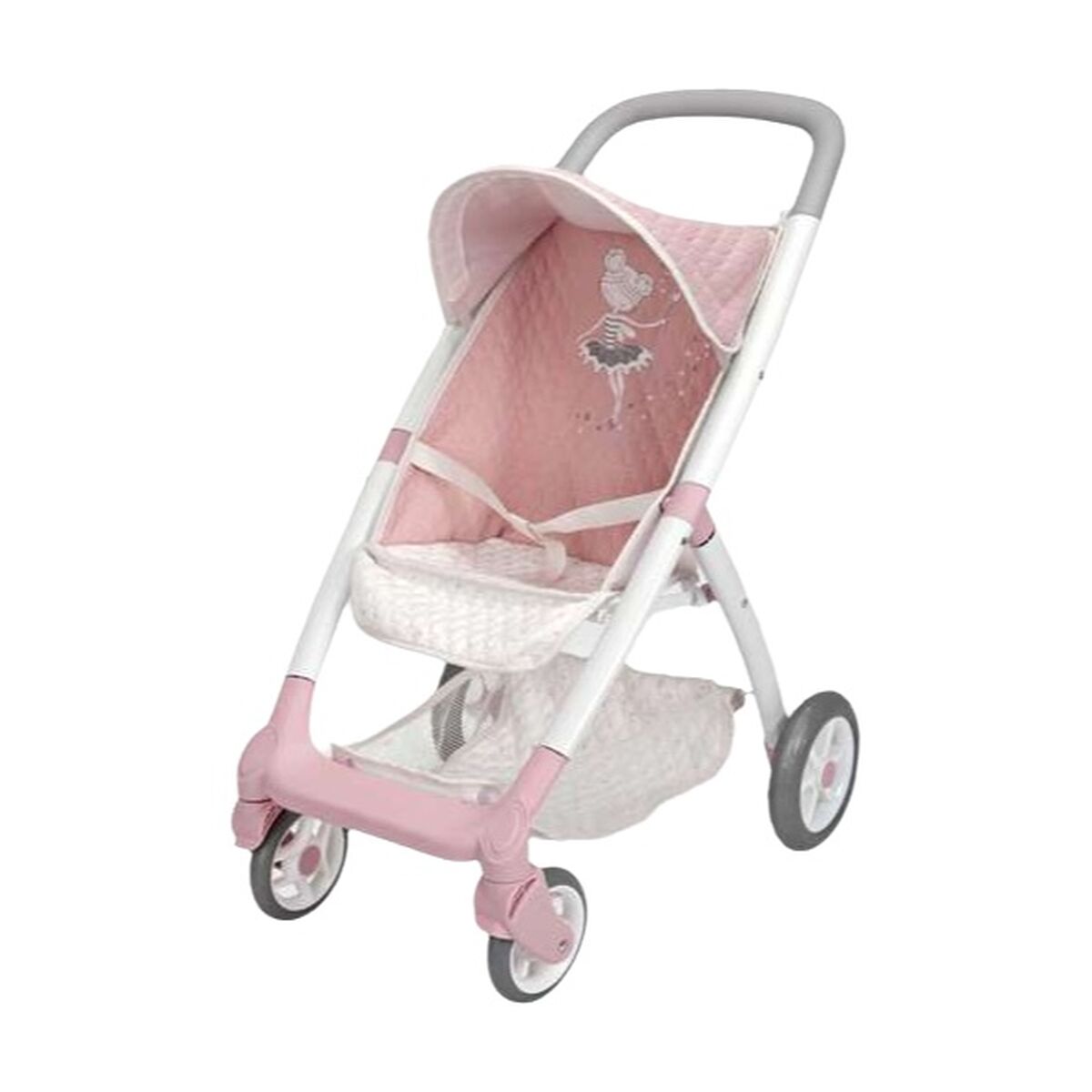 Nuken tuoli muovinen, vaaleanpunainen istuin nukeille & leikkeihin 3+‑vuotiaille